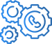 Tandwielen en gears pictogram met checklist symbool voor bedrijfsvoering en automatisering